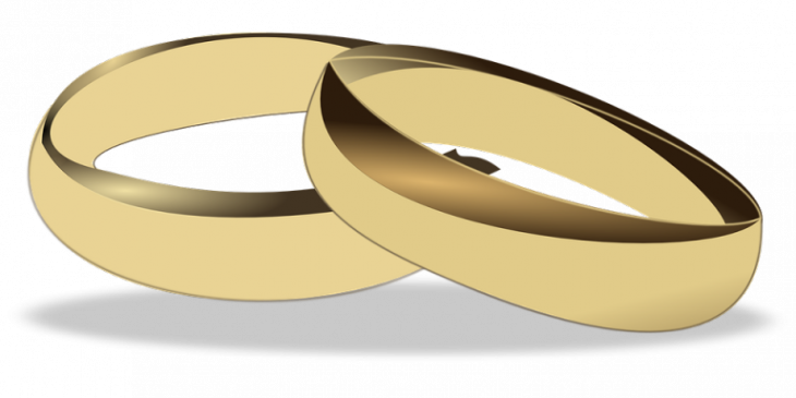 Disgen handledning - Guldringar som representerar en relation.